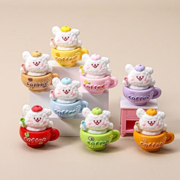 DIY Coffee Dog Cute Charm-8 PCS