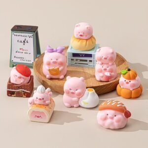 DIY Food Pig Charms - 8 PCS