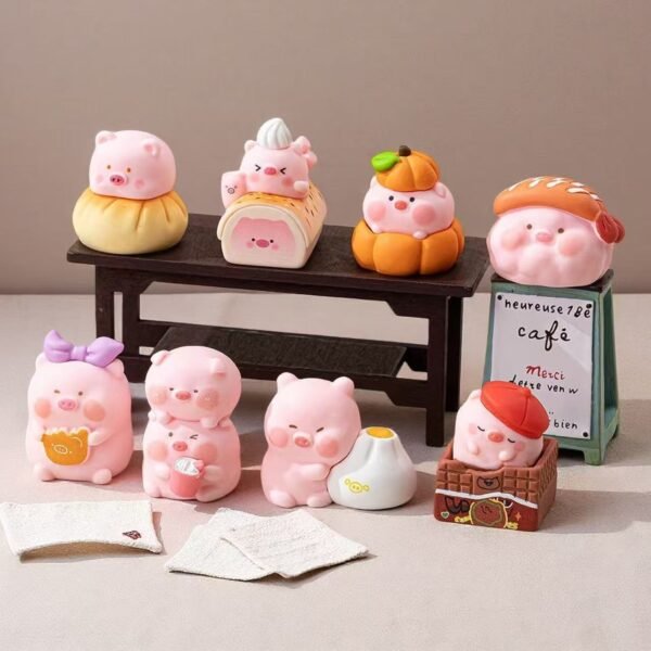 DIY Food Pig Charms - 8 PCS