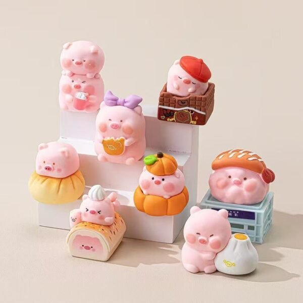 DIY Food Pig Charms - 8 PCS