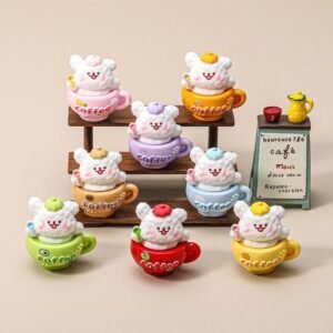 606110014558572153 DIY Coffee Dog Cute Charm-8 PCS